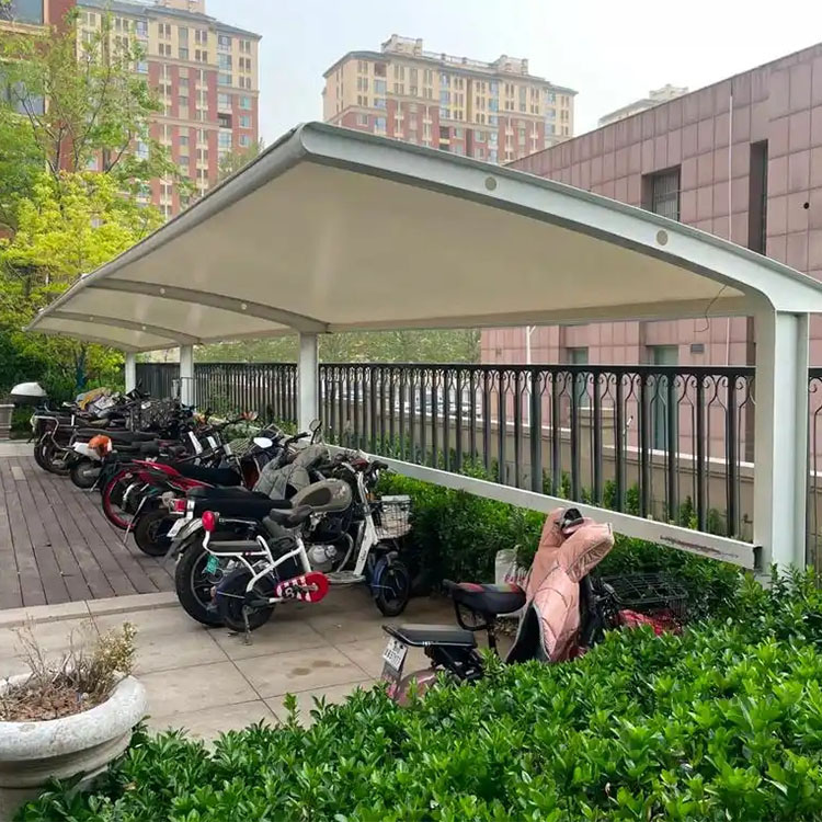 合水县膜结构电动车棚